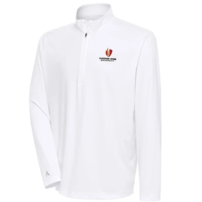Men's Antigua White Gardner-Webb Bulldogs Tribute Quarter-Zip Top