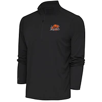 Men's Antigua  Charcoal Bucknell Bison Tribute Quarter-Zip Top