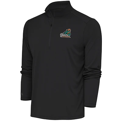 Men's Antigua  Charcoal Coastal Carolina Chanticleers Tribute Quarter-Zip Top
