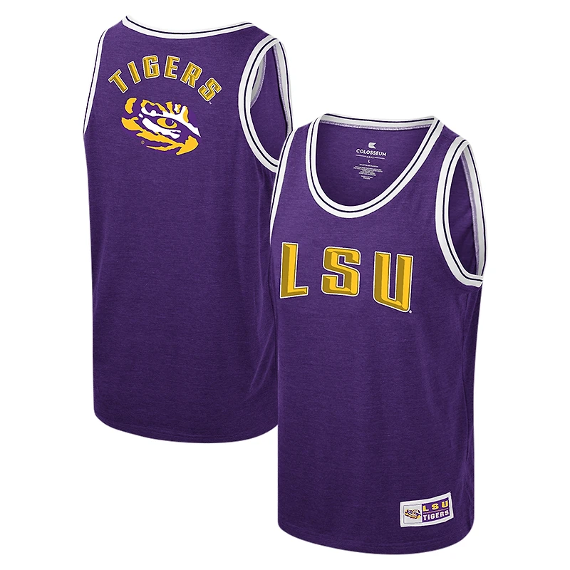 Youth Colosseum Purple LSU Tigers Shooting Tank Top