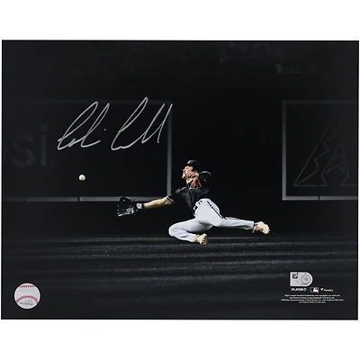 Corbin Carroll Arizona Diamondbacks Autographed 2023 National League Rookie of the Year 11" x 14" Diving Catch Hitting Spotlight Photo
