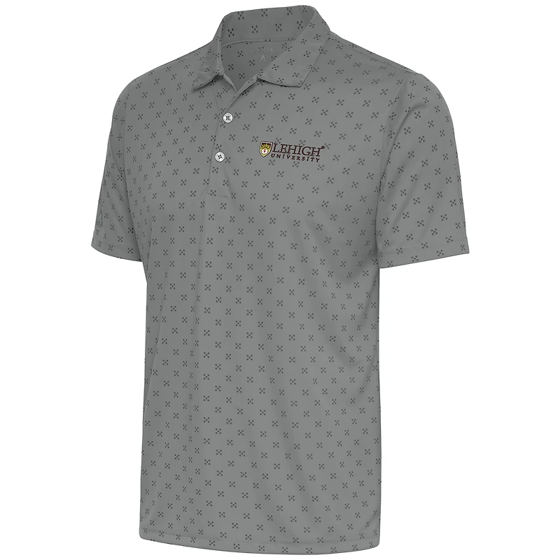 Men's Antigua  Steel Lehigh Mountain Hawks Spark Polo