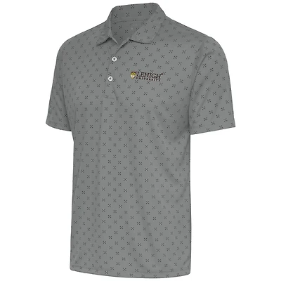 Men's Antigua  Steel Lehigh Mountain Hawks Spark Polo