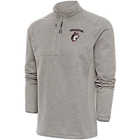 Men's Antigua  Oatmeal Northeastern Huskies Course Quarter-Zip Top