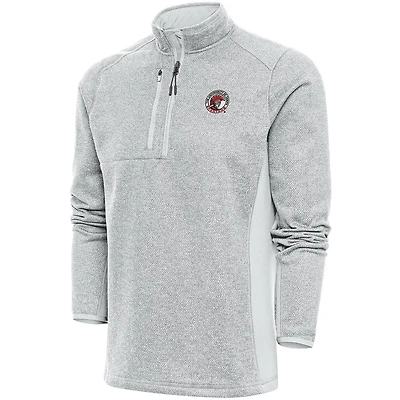 Men's Antigua  Gray Tampa Spartans Course Quarter-Zip Top