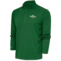 Men's Antigua  Green San Francisco Dons Tribute Quarter-Zip Top