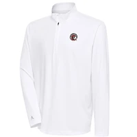 Men's Antigua  White Tampa Spartans Tribute Quarter-Zip Top