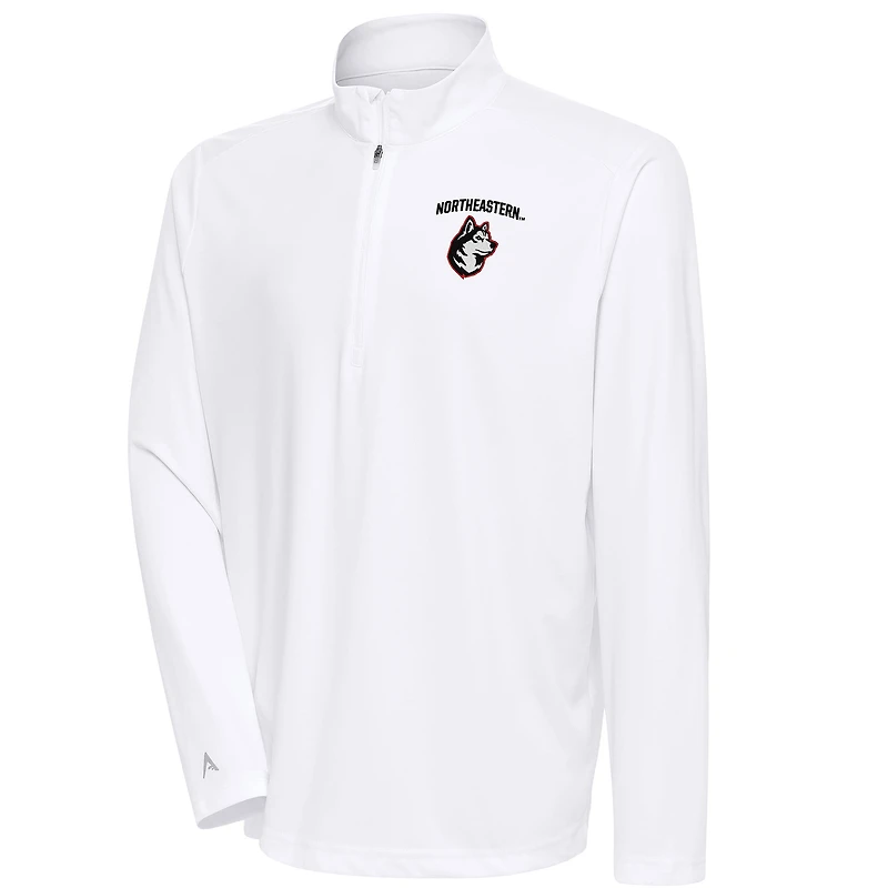 Men's Antigua Northeastern Huskies Tribute Quarter-Zip Top