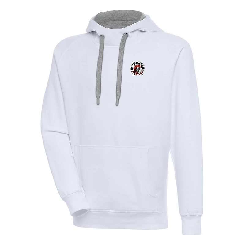 Men's Antigua  White Tampa Spartans Victory Pullover Hoodie