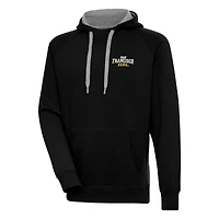 Men's Antigua  Black San Francisco Dons Victory Pullover Hoodie