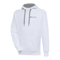 Men's Antigua  White UChicago Maroons Victory Pullover Hoodie