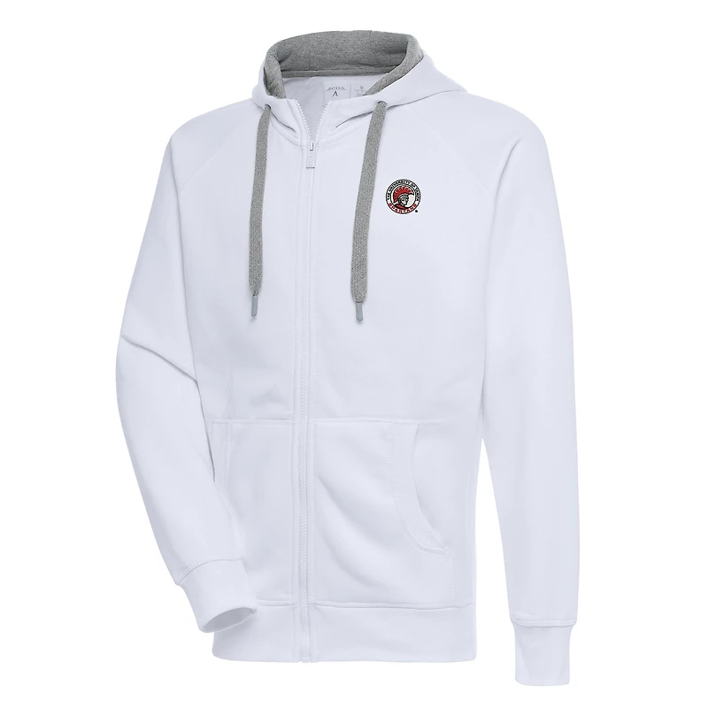 Men's Antigua Tampa Spartans Victory Full-Zip Hoodie