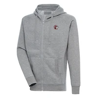 Men's Antigua  Heather Gray Tampa Spartans Victory Full-Zip Hoodie