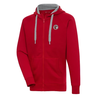 Men's Antigua Red Tampa Spartans Victory Full-Zip Hoodie