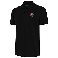 Men's Antigua  Black Liberty Flames Tribute Polo