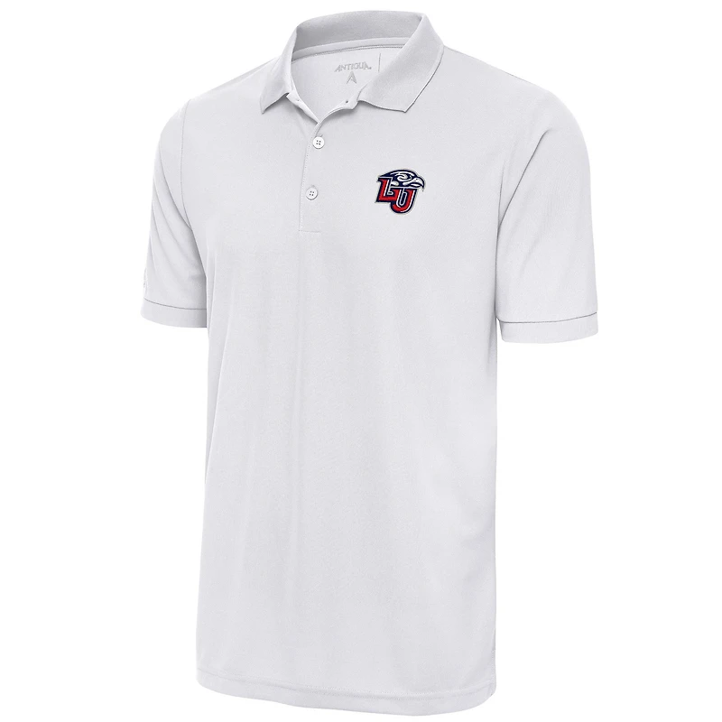 Men's Antigua White Liberty Flames Big & Tall Legacy Pique Polo