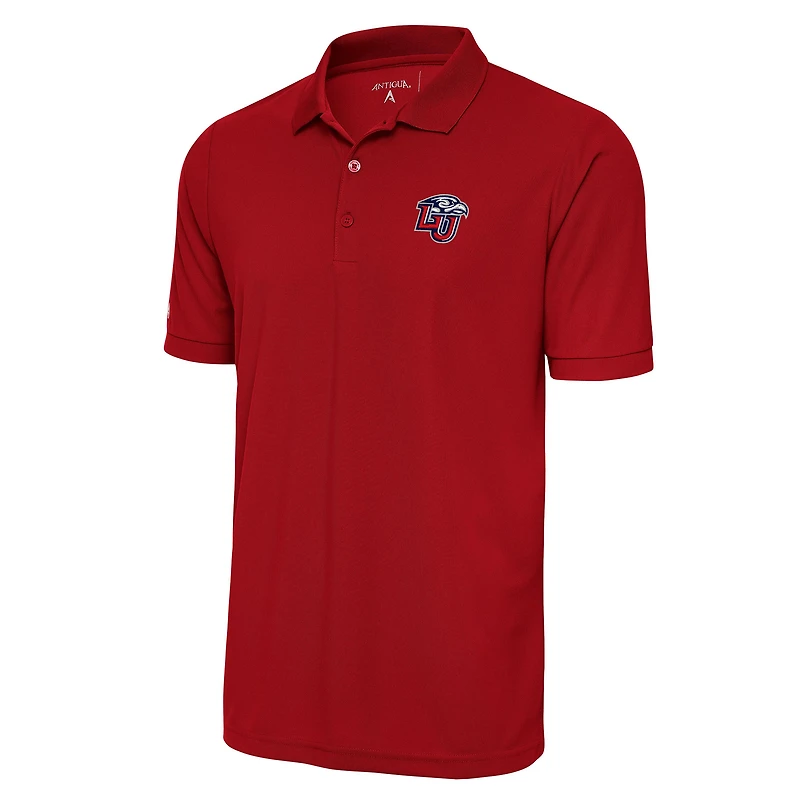 Men's Antigua Red Liberty Flames Big & Tall Legacy Pique Polo