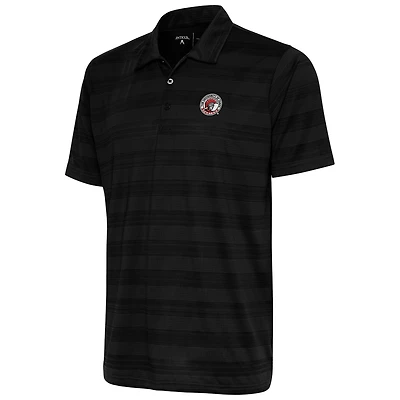 Men's Antigua  Black Tampa Spartans Compass Polo