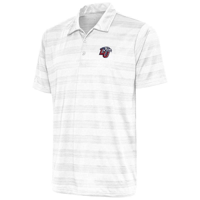 Men's Antigua  White Liberty Flames Compass Polo