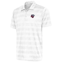 Men's Antigua  White Liberty Flames Compass Polo