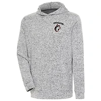 Men's Antigua  Heather Gray Northeastern Huskies Absolute Pullover Hoodie