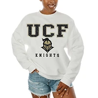 Women's Gameday Couture  White UCF Knights Freestyle Fleece Pullover Sweatshirt