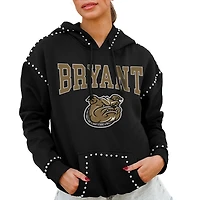 Women's Gameday Couture  Black Bryant Bulldogs Studded Pullover Hoodie