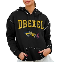 Women's Gameday Couture  Black Drexel Dragons Studded Pullover Hoodie