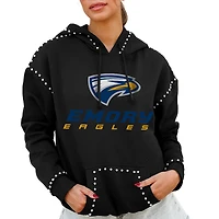 Women's Gameday Couture  Black Emory Eagles Studded Pullover Hoodie