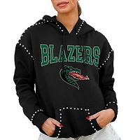 Women's Gameday Couture  Black UAB Blazers Studded Pullover Hoodie