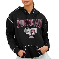 Women's Gameday Couture  Black Fordham Rams Studded Pullover Hoodie