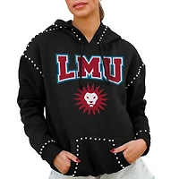 Women's Gameday Couture  Black Loyola Marymount Lions Studded Pullover Hoodie
