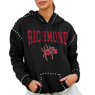 Women's Gameday Couture Black Richmond Spiders Studded Pullover Hoodie