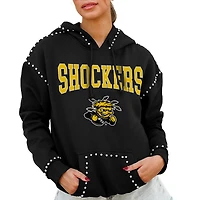 Women's Gameday Couture  Black Wichita State Shockers Studded Pullover Hoodie