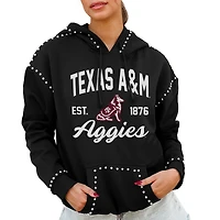 Women's Gameday Couture  Black Texas A&M Aggies Studded Pullover Hoodie