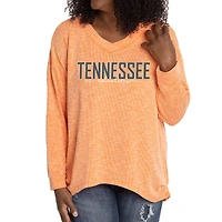 Women's Tennessee Orange Tennessee Volunteers Bailey V-Neck Long Sleeve T-Shirt
