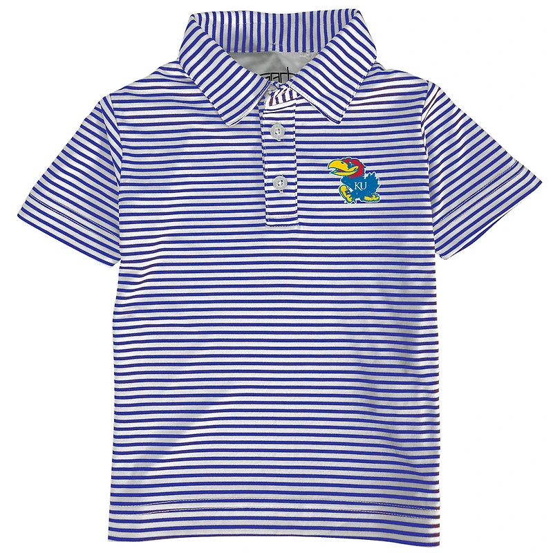 Toddler Garb  Royal Kansas Jayhawks Carson Polo