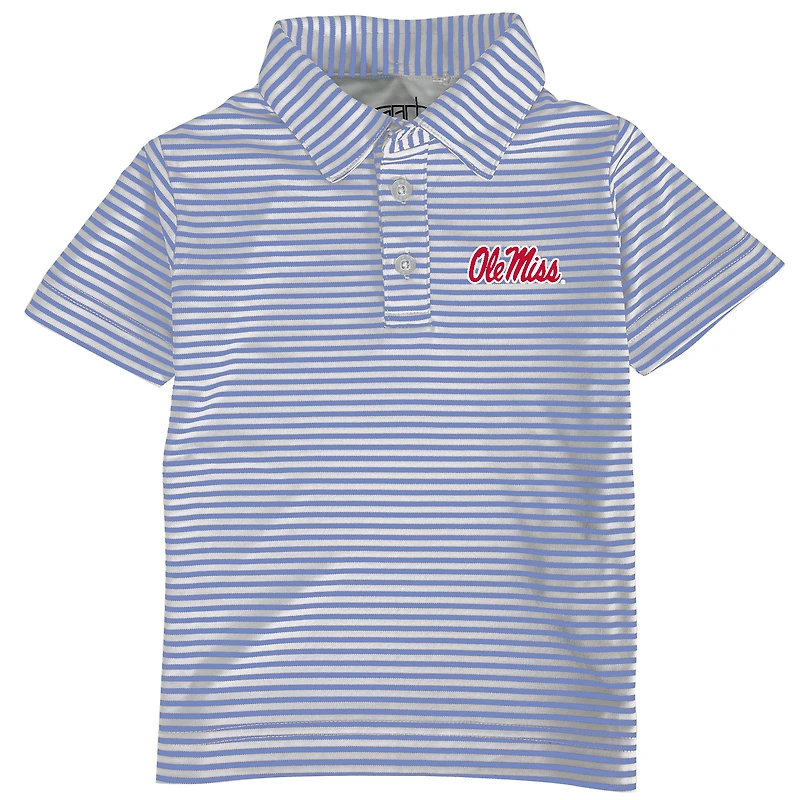 Toddler Garb Powder Blue Ole Miss Rebels Carson Polo