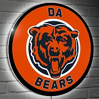 Chicago Bears 23" LED Slogan Round Wall Sign