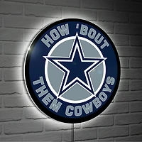 Dallas Cowboys 23" LED Retro Logo Round Wall Sign