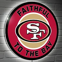 San Francisco 49ers 23" LED Slogan Round Wall Sign