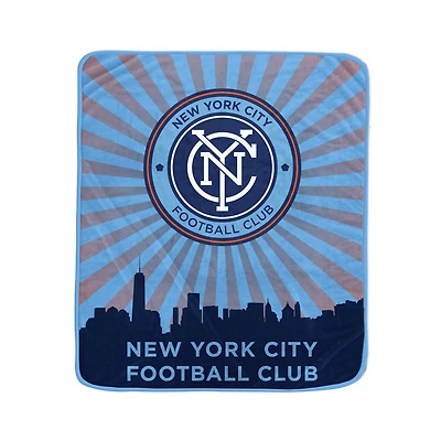 New York City FC 50" x 60" City Spotlight Royal Plush Blanket