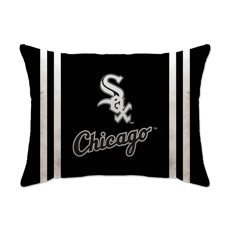 Chicago White Sox 20" x 26" Standard Stripe Logo Micro Plush Bed Pillow Cover