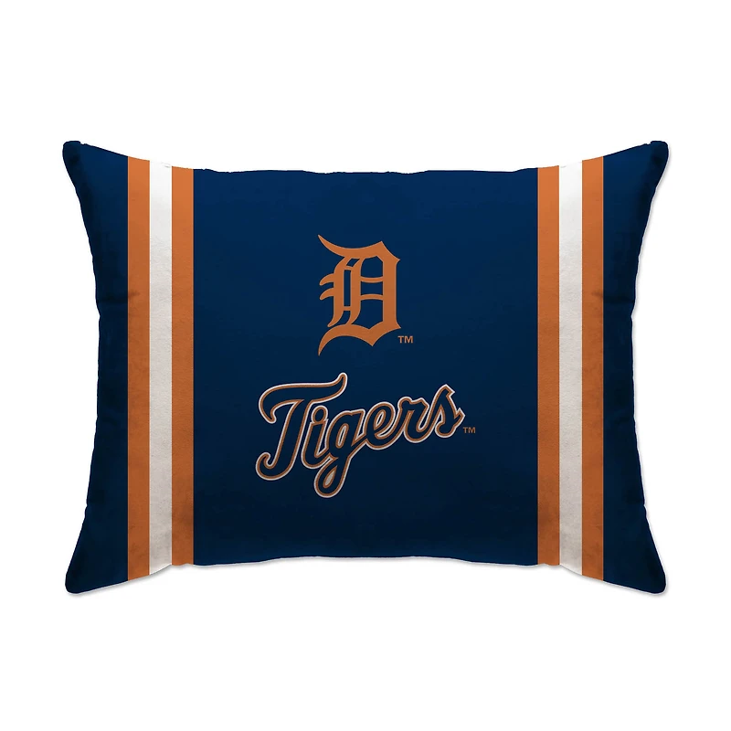 Detroit Tigers 20" x 26" Standard Stripe Logo Micro Plush Bed Pillow Cover