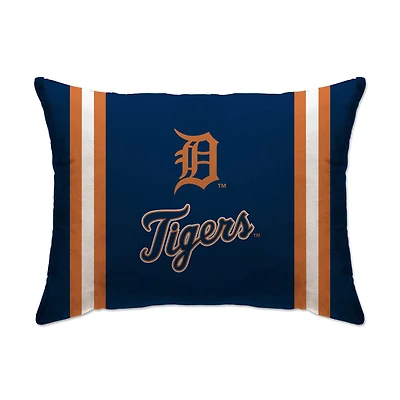 Detroit Tigers 20" x 26" Standard Stripe Logo Micro Plush Bed Pillow Cover