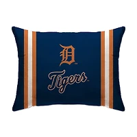 Detroit Tigers 20" x 26" Standard Stripe Logo Micro Plush Bed Pillow Cover