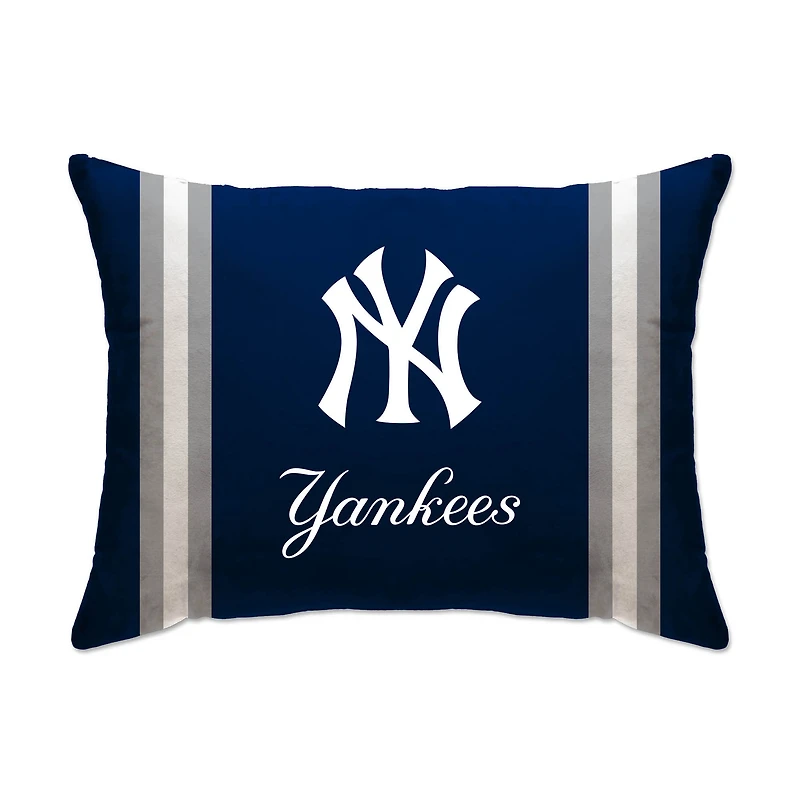 New York Yankees 20" x 26" Standard Stripe Logo Micro Plush Bed Pillow Cover