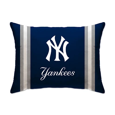 New York Yankees 20" x 26" Standard Stripe Logo Micro Plush Bed Pillow Cover