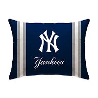 New York Yankees 20" x 26" Standard Stripe Logo Micro Plush Bed Pillow Cover