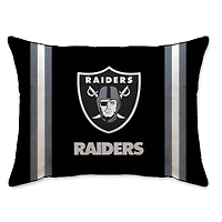 Las Vegas Raiders 20" x 26" Standard Stripe Logo Micro Plush Bed Pillow Cover